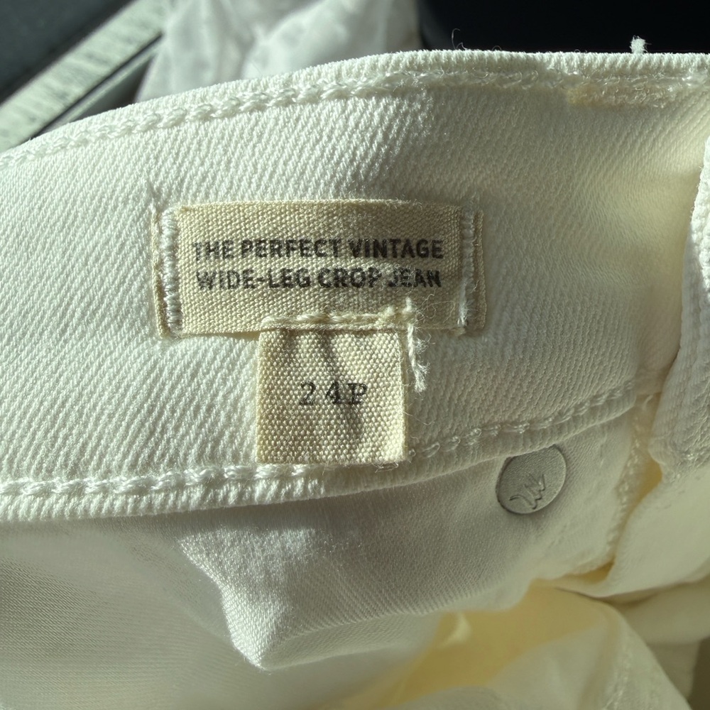Madewell Perfect Vintage Wide-Leg Crop White Jean - Picture 10 of 14